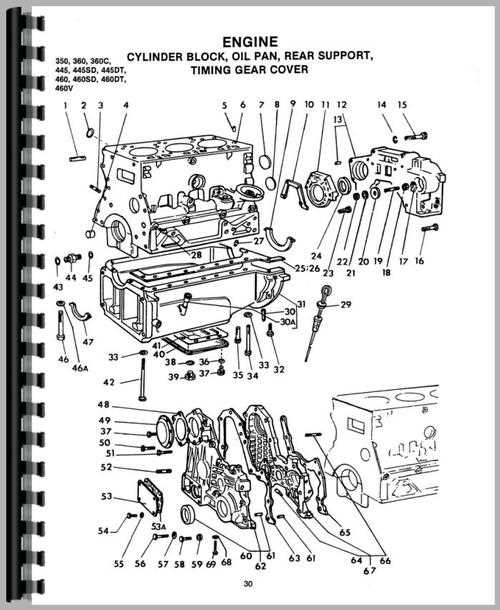 ford 445 tractor parts diagram