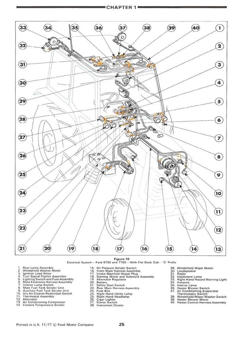 ford 4600 parts diagram