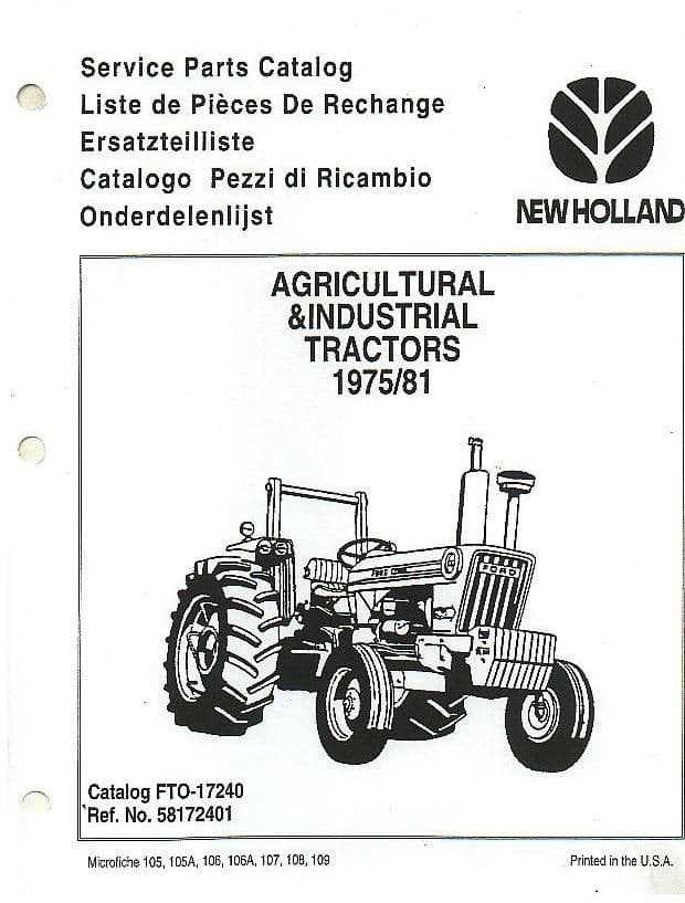 ford 4600 tractor parts diagram