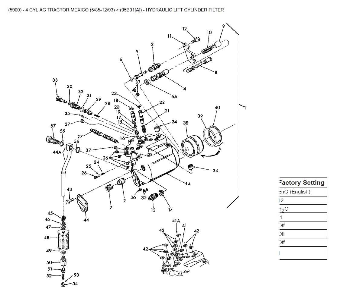 ford 5000 pto parts diagram