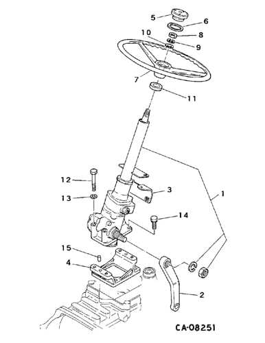 ford 5000 steering parts diagram