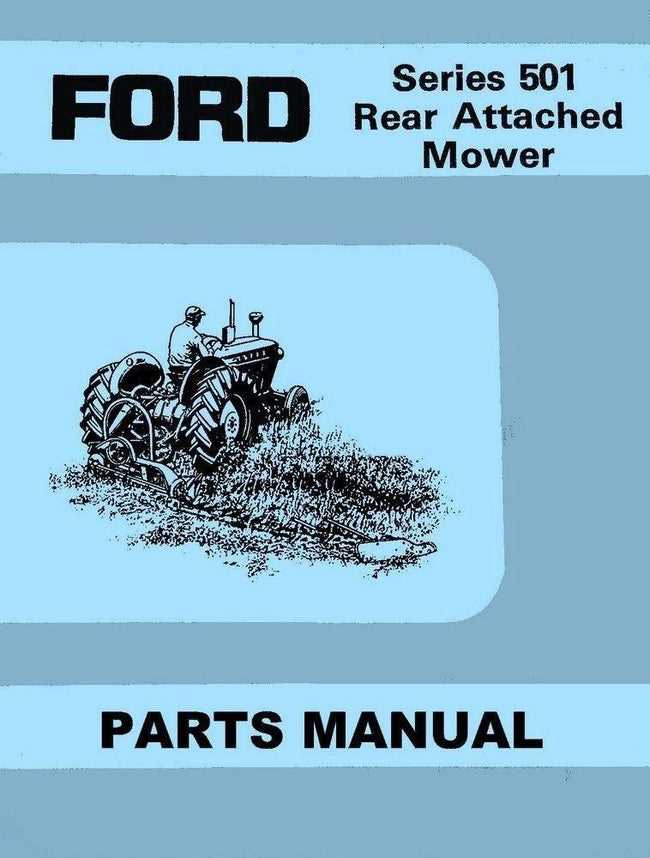 ford 501 sickle bar mower parts diagram