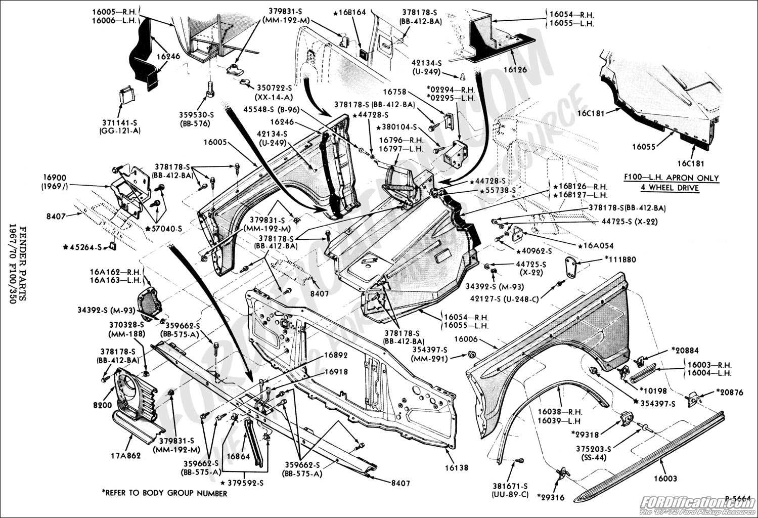 ford body parts diagram