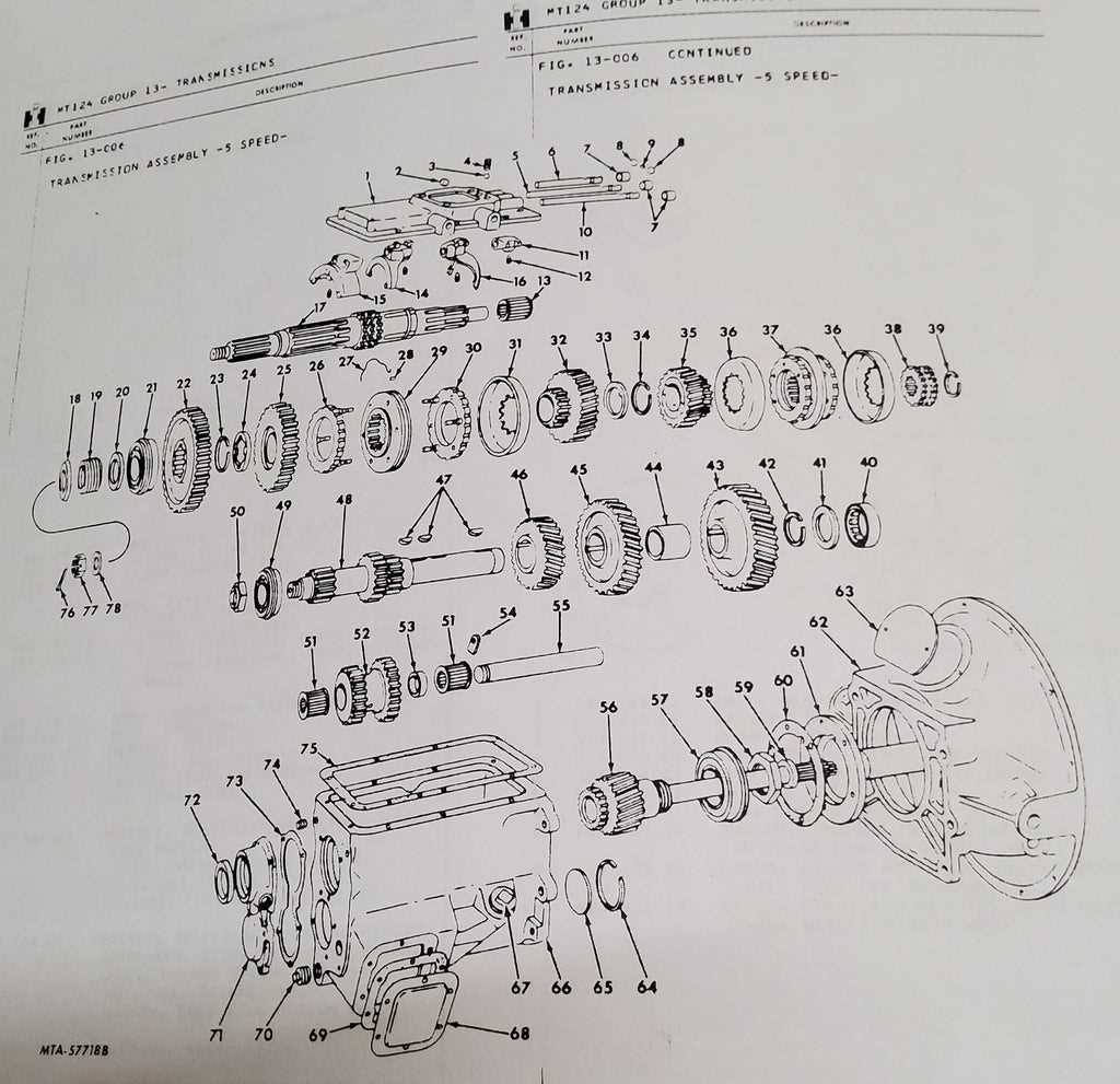 ford c4 transmission parts diagram