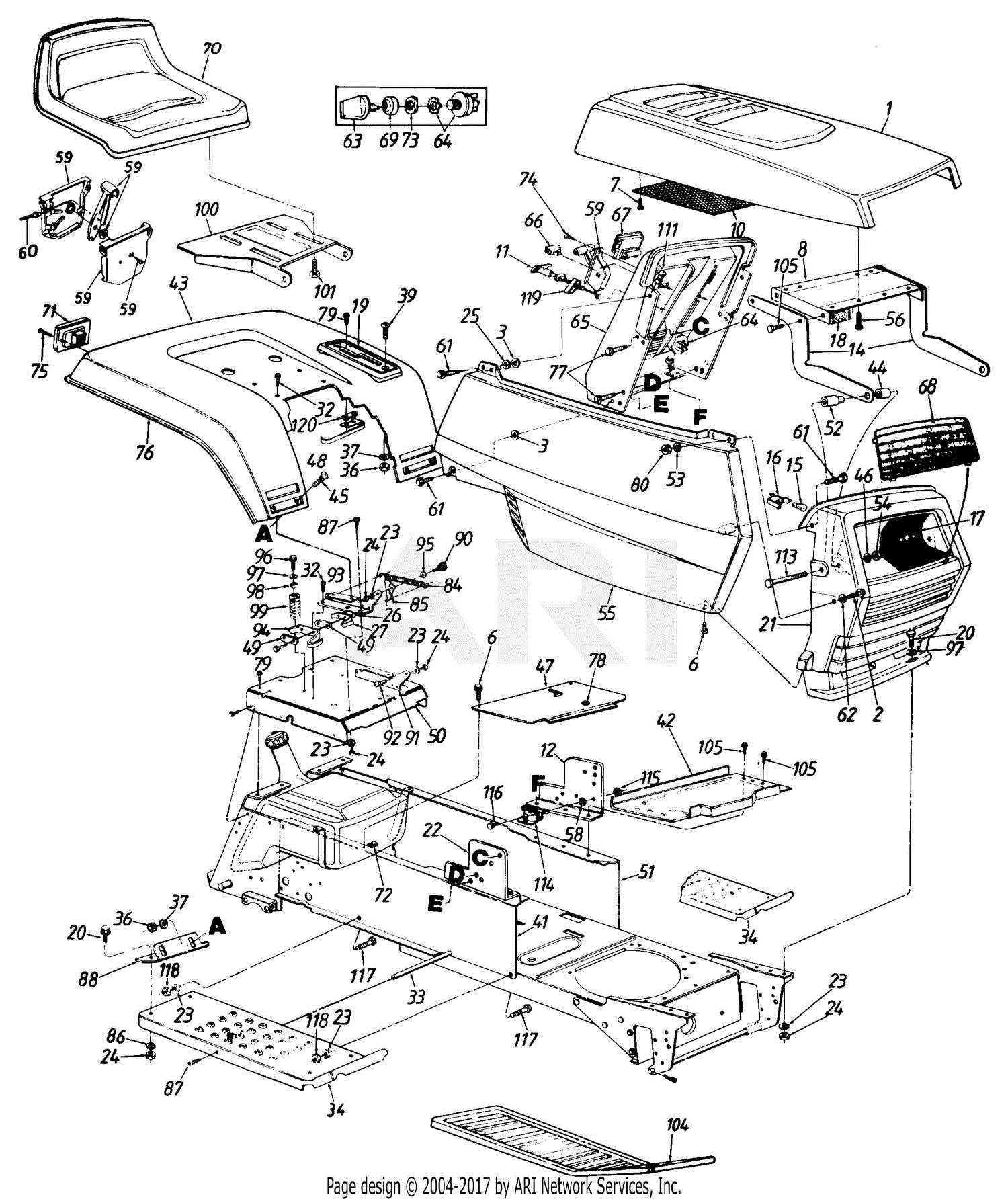 ford lgt 145 parts diagram