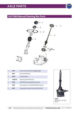 ford new holland parts diagram