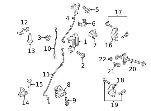 ford ranger door parts diagram