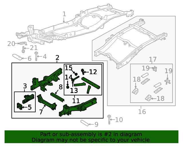 ford ranger frame parts diagram