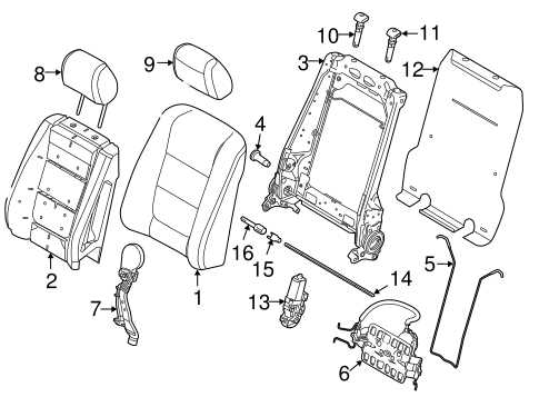 ford seat parts diagram