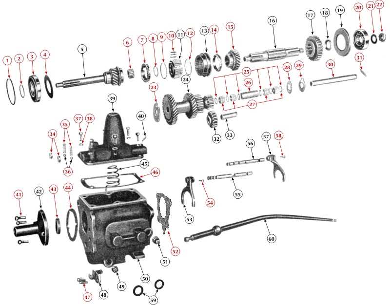 ford t5 transmission parts diagram