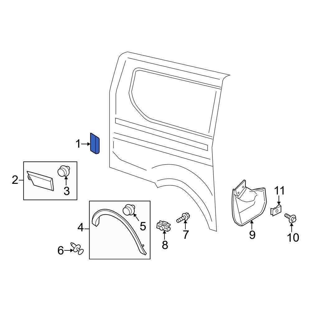 ford transit body parts diagram