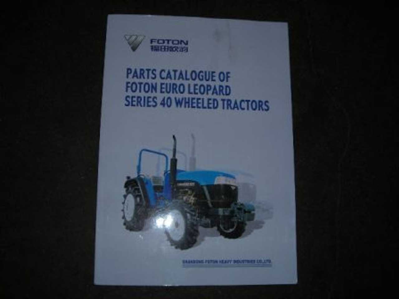 foton tractor parts diagram