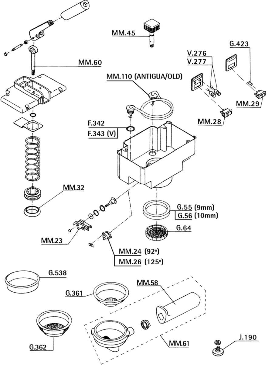 gaggia parts diagram