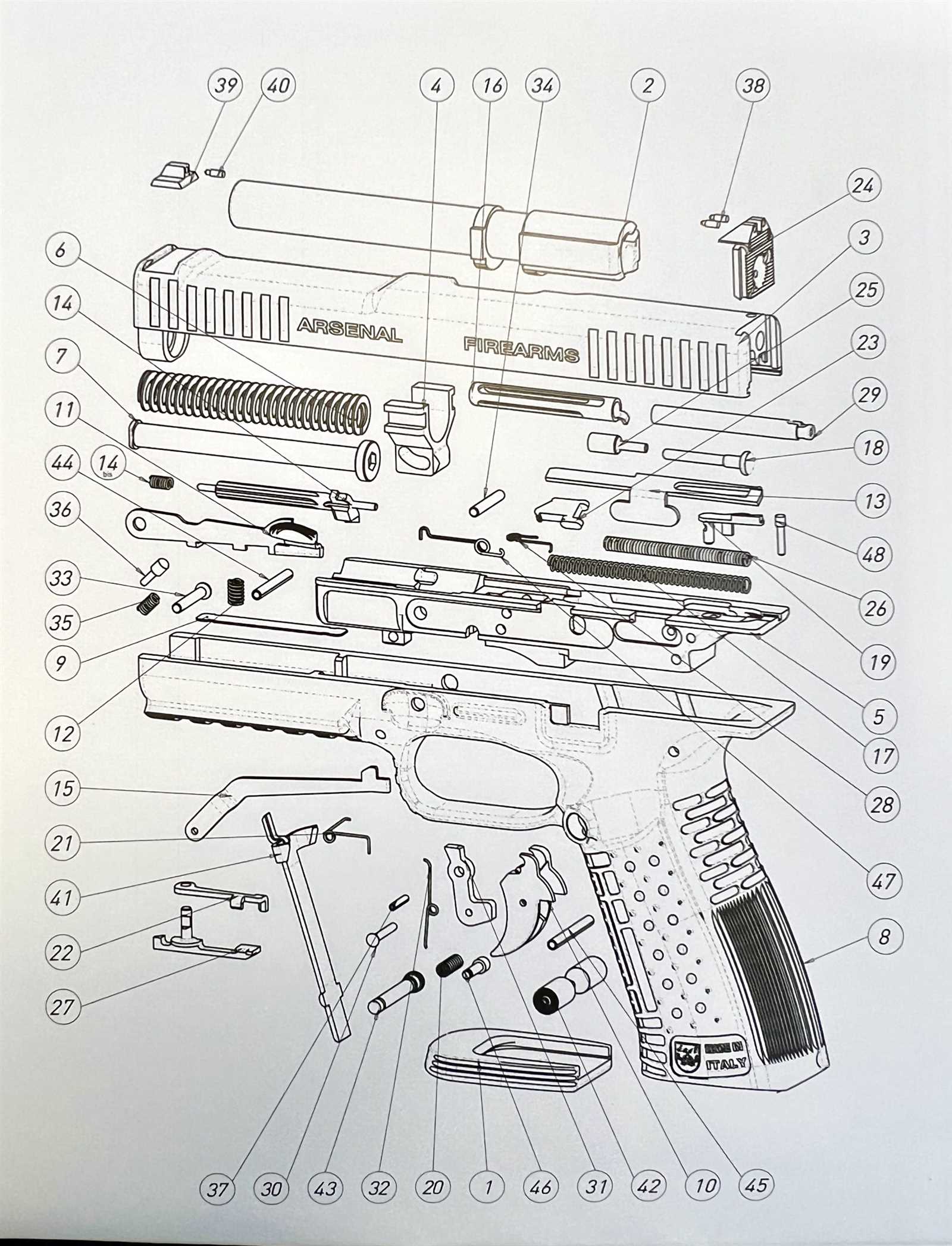 franchi affinity parts diagram
