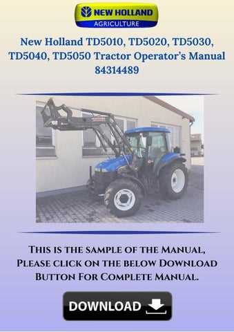 new holland td5050 parts diagram