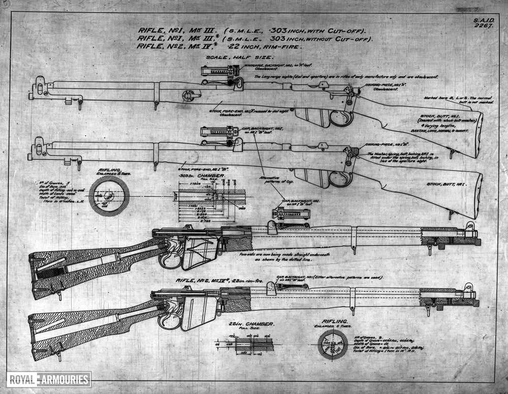 lee enfield no1 mk3 parts diagram