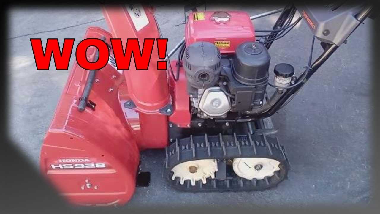 honda hs928 snowblower parts diagram