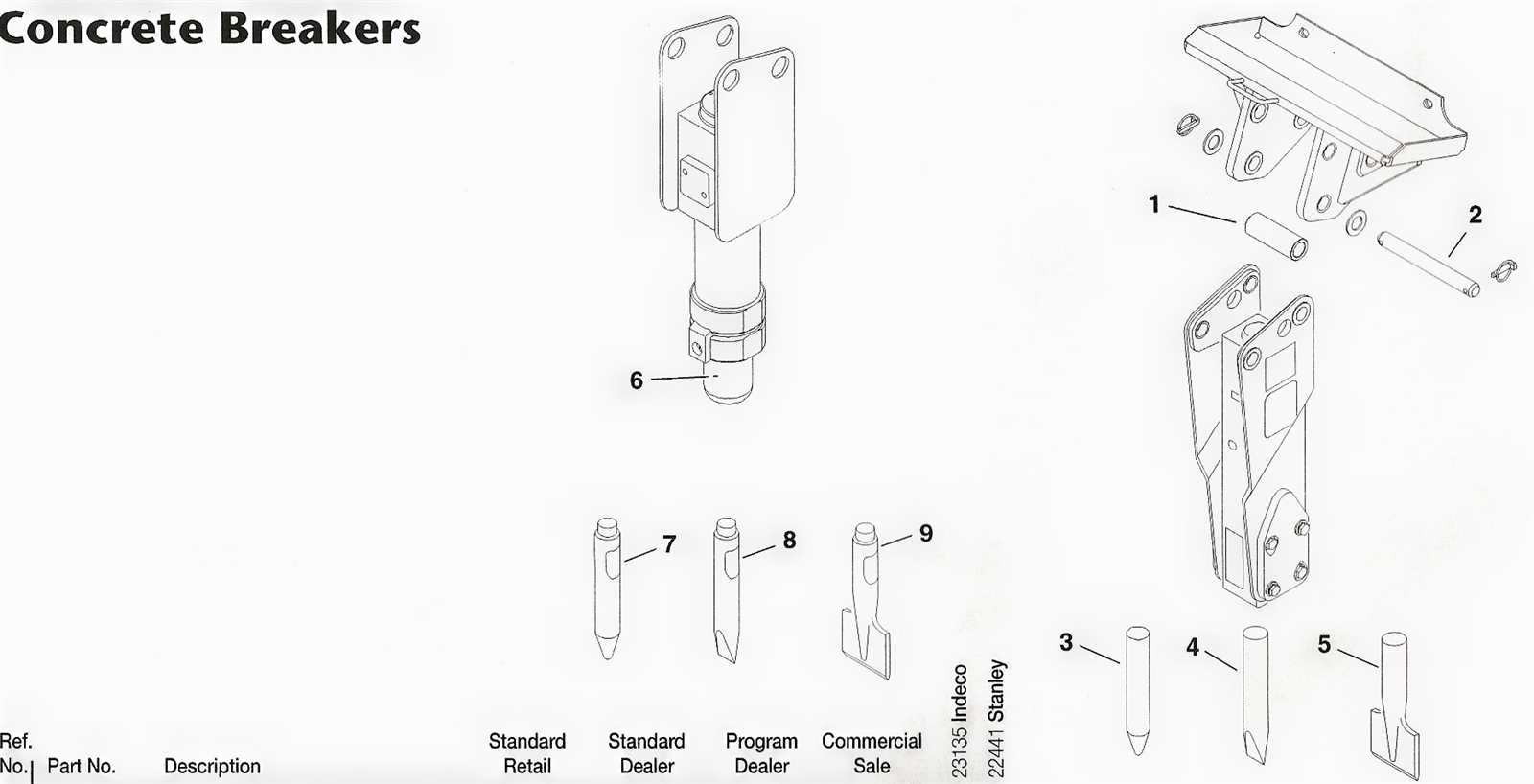 jackhammer parts diagram