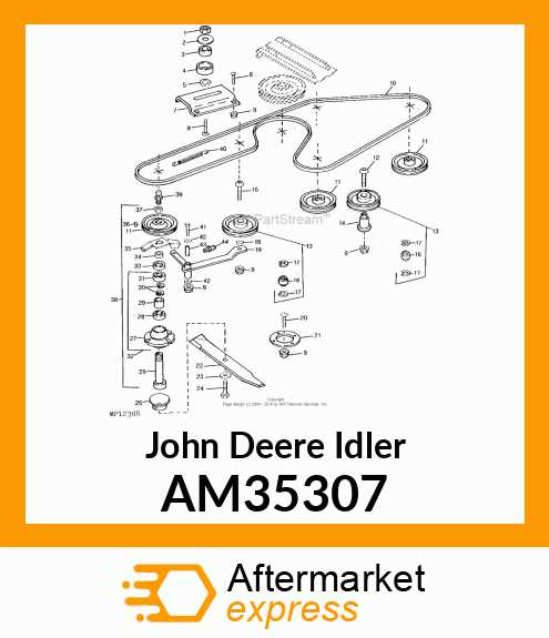 john deere 455 60 inch mower deck parts diagram