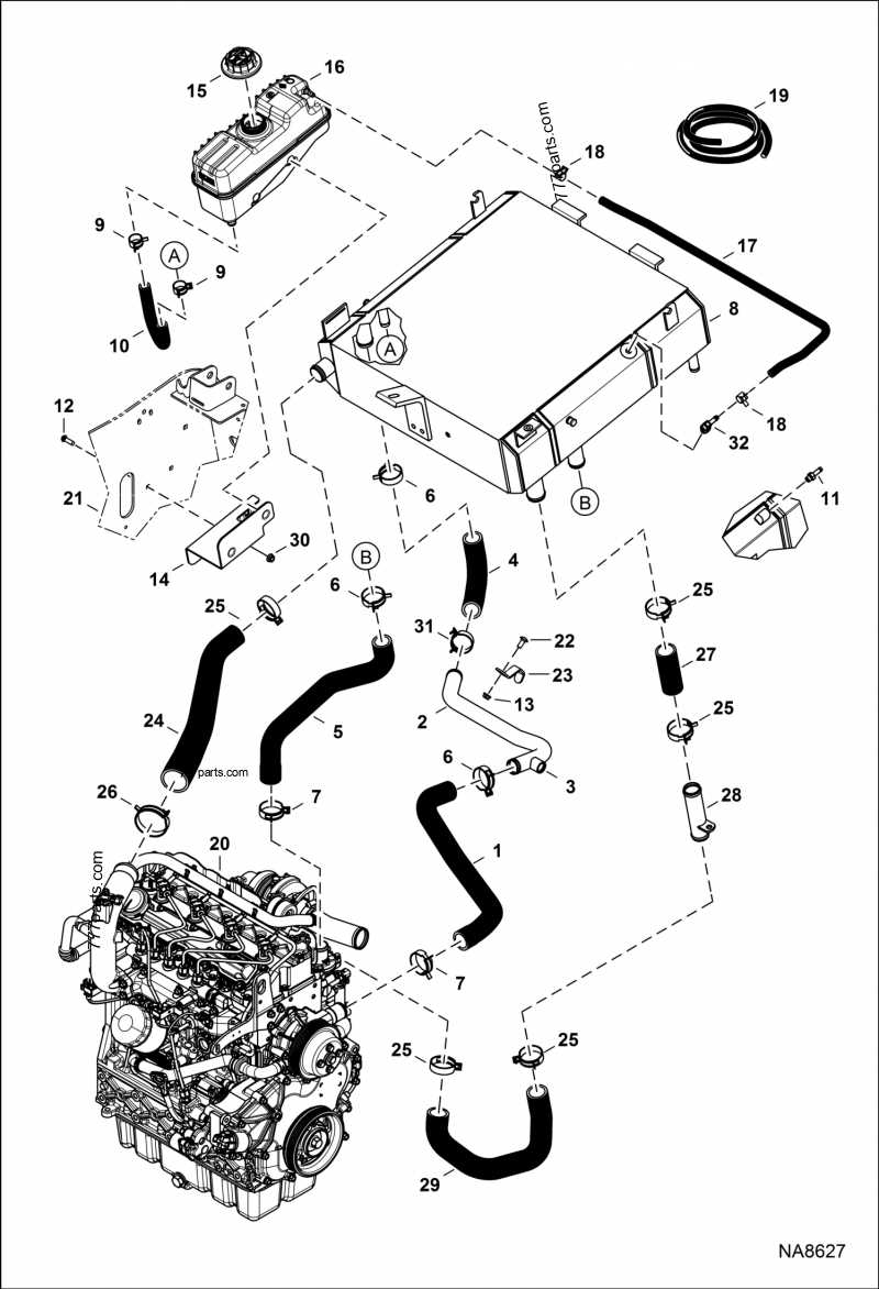 bobcat t650 parts diagram