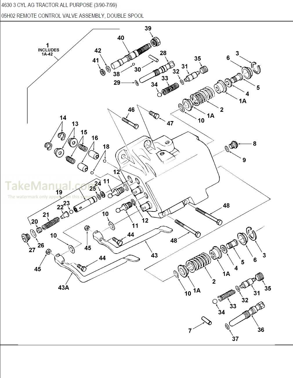 ford 4630 tractor parts diagram