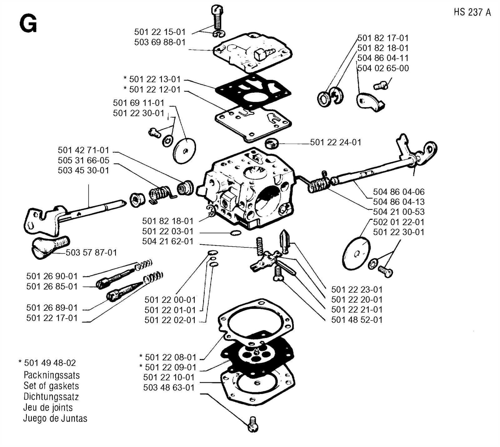 jonsered 625 parts diagram