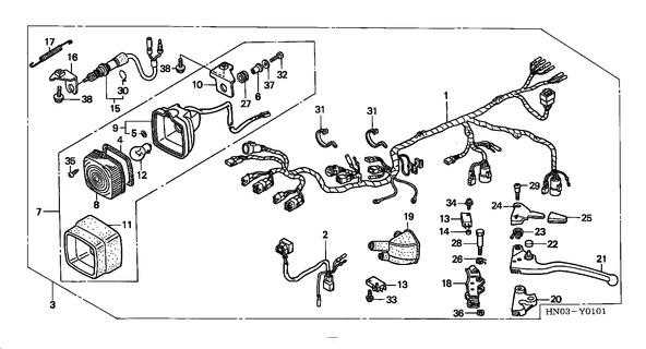 2002 honda rancher 350 parts diagram