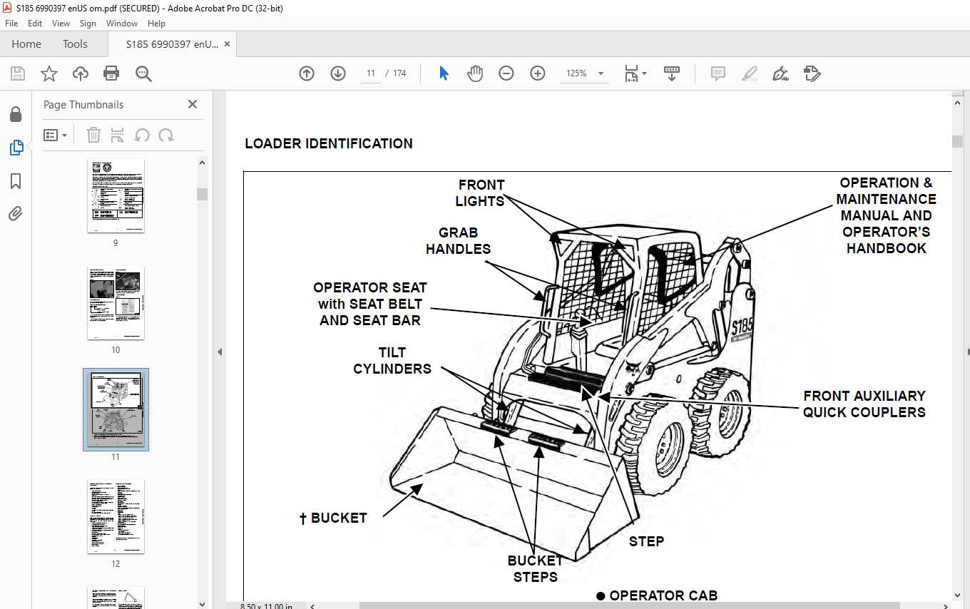 bobcat x change parts diagram