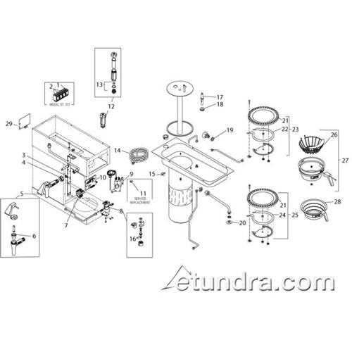 bunn grx w parts diagram