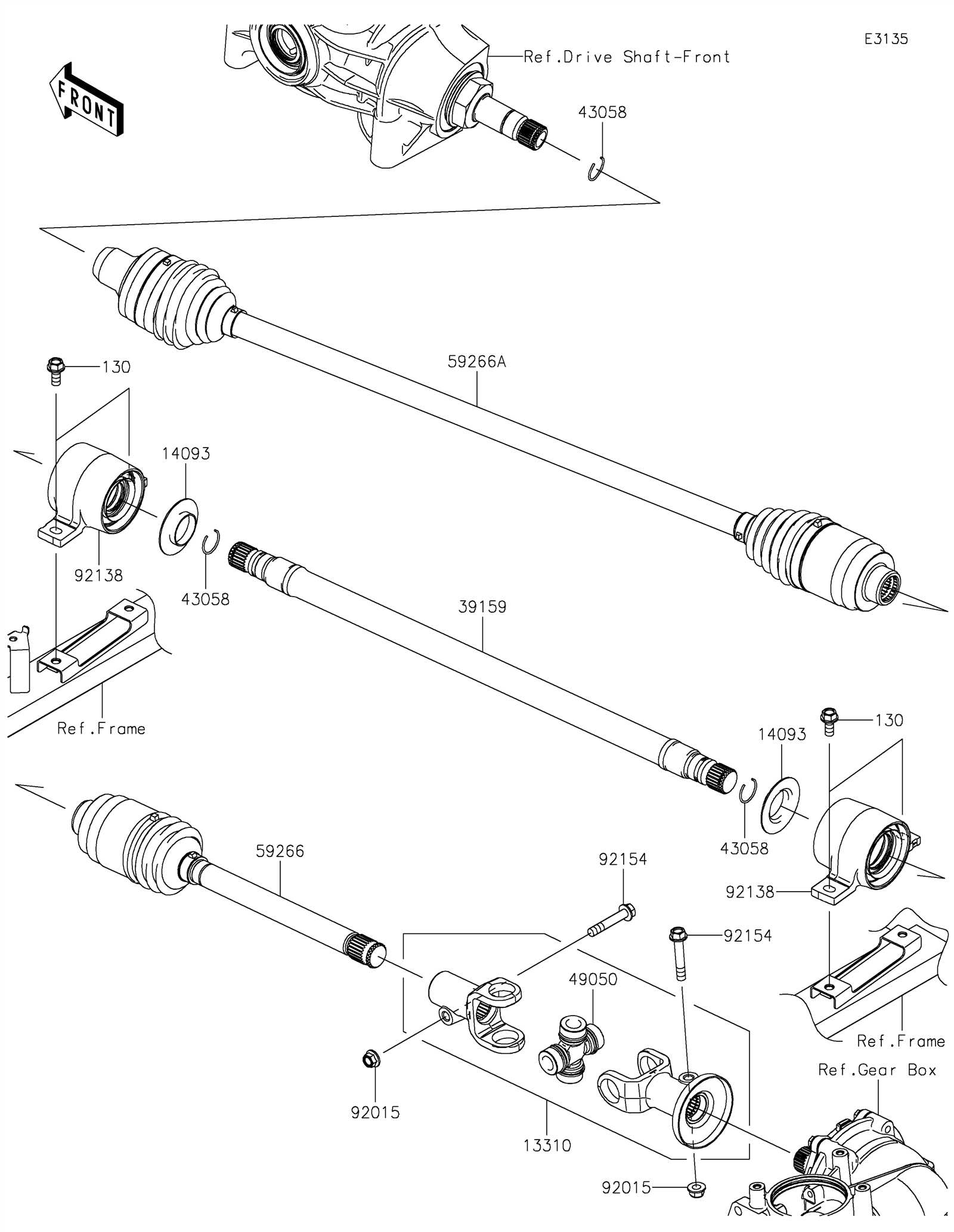 kawasaki mule pro fxt parts diagram