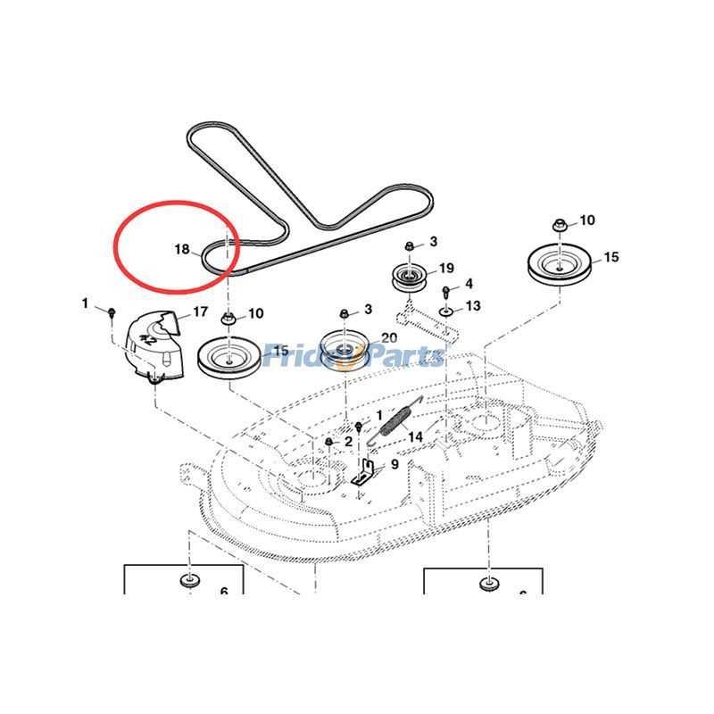 john deere 425 mower deck parts diagram