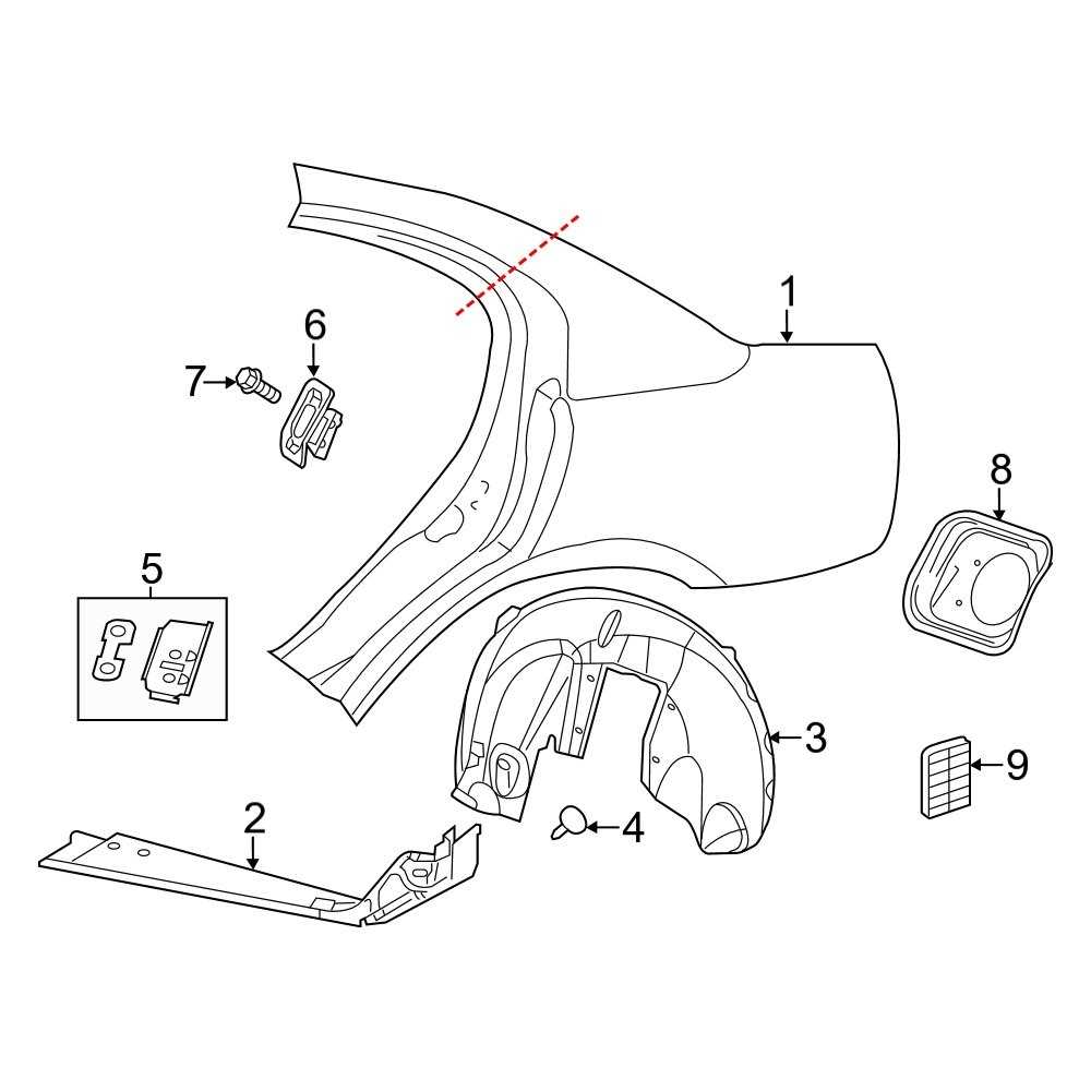 dodge charger body parts diagram