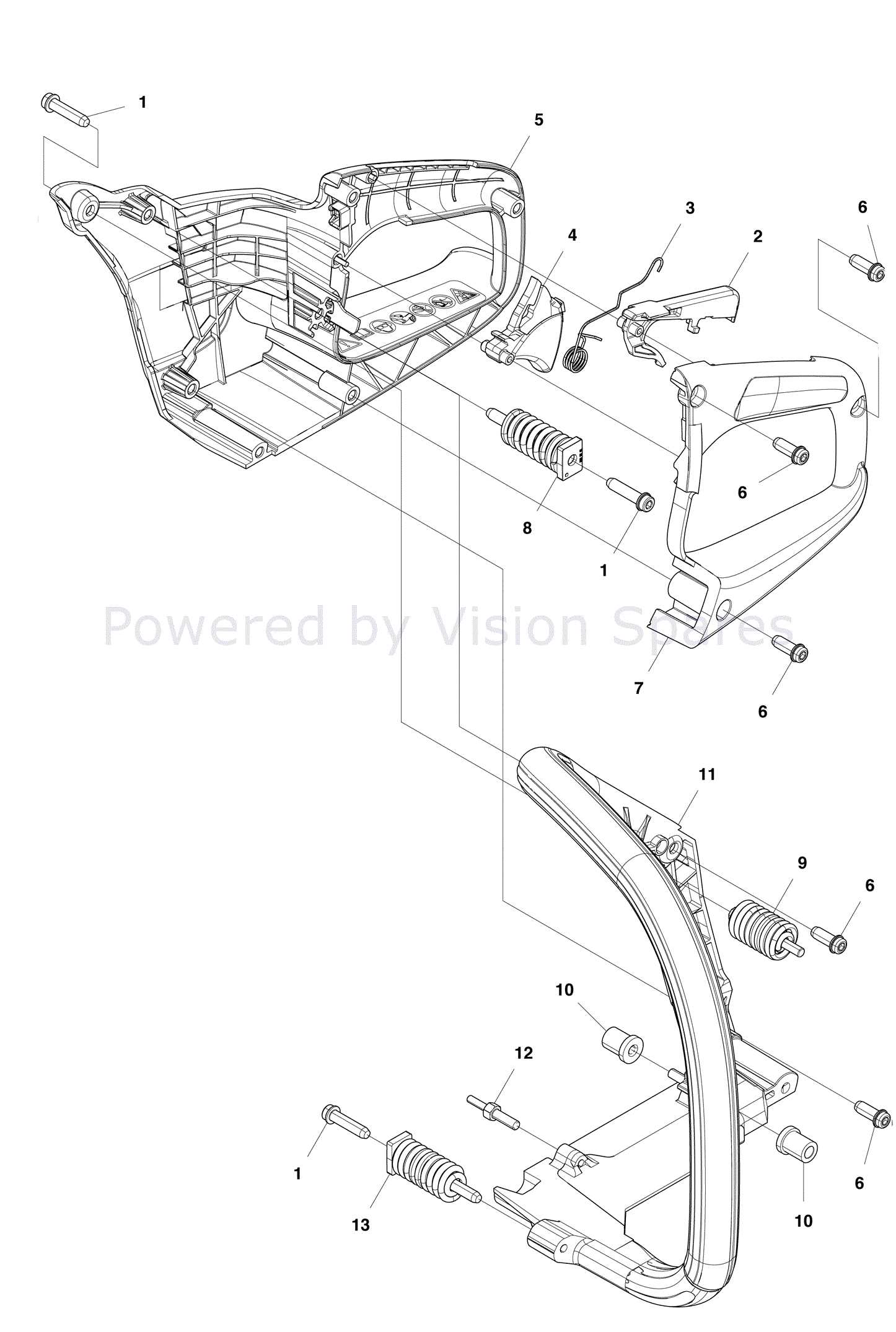 husqvarna 455 chainsaw parts diagram