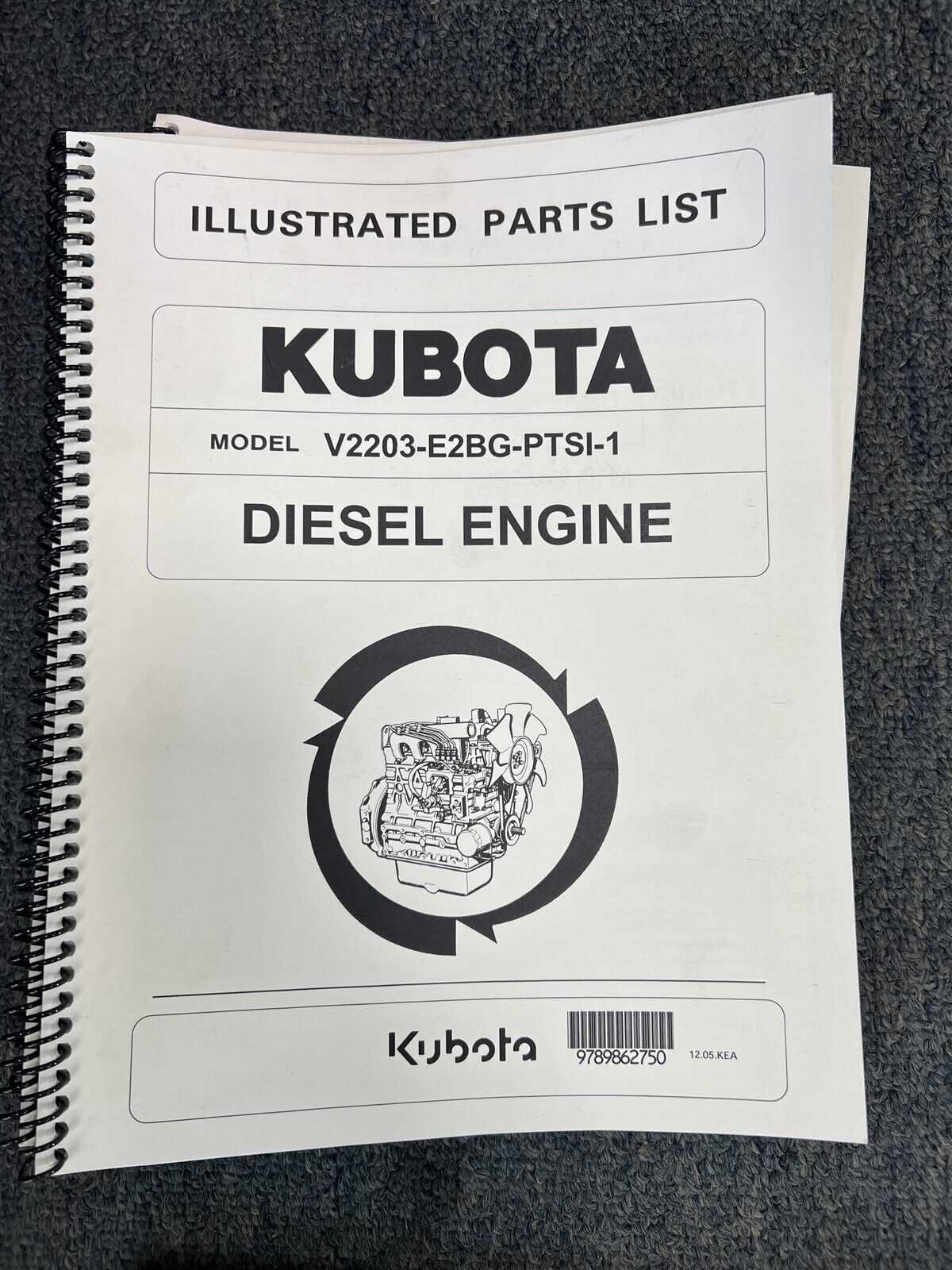 kubota v2203 parts diagram