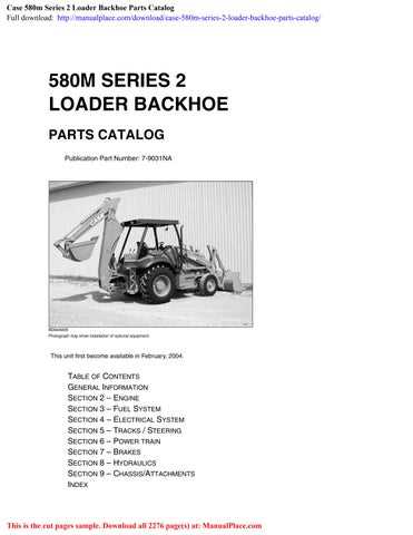 case 580m backhoe parts diagram