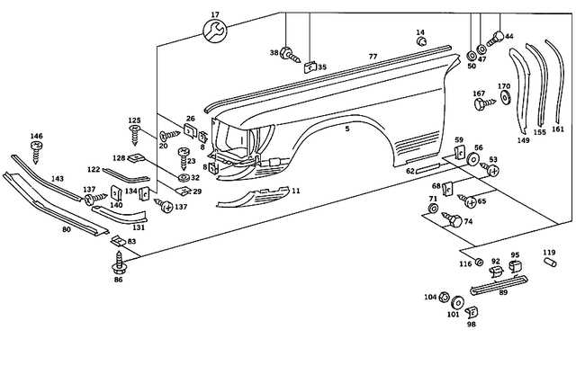 mercedes 380sl parts diagram