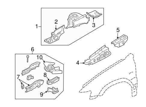 ford escape body parts diagram