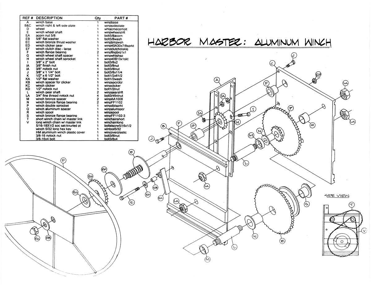 floe boat lift parts diagram