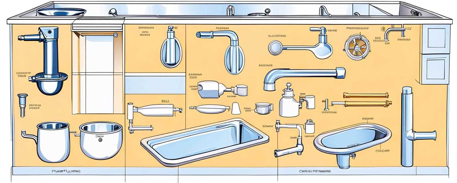 kitchen sink plumbing parts diagram