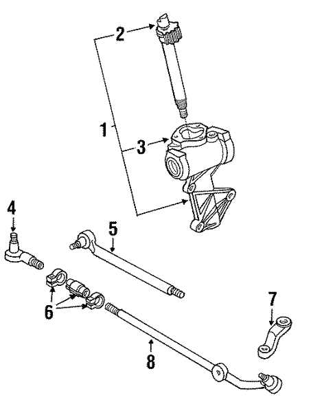 steering linkage f250 steering parts diagram