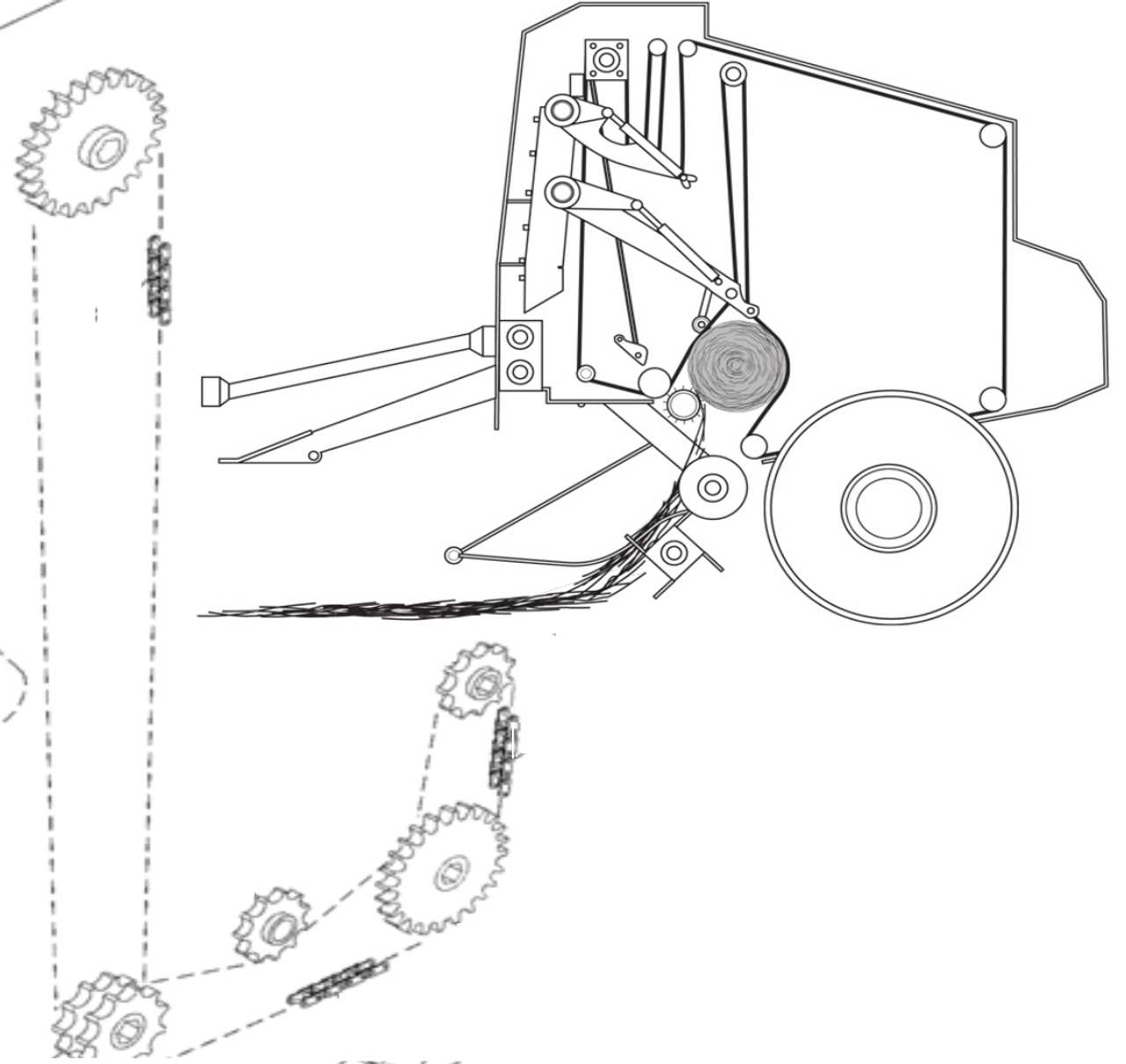 john deere 335 baler parts diagram