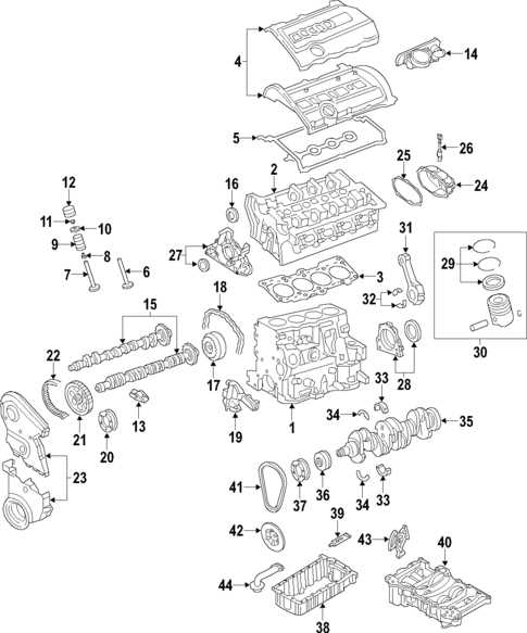 2007 audi a4 parts diagram