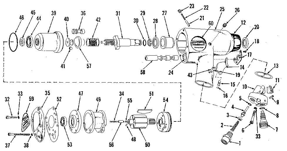 ingersoll rand impact wrench parts diagram