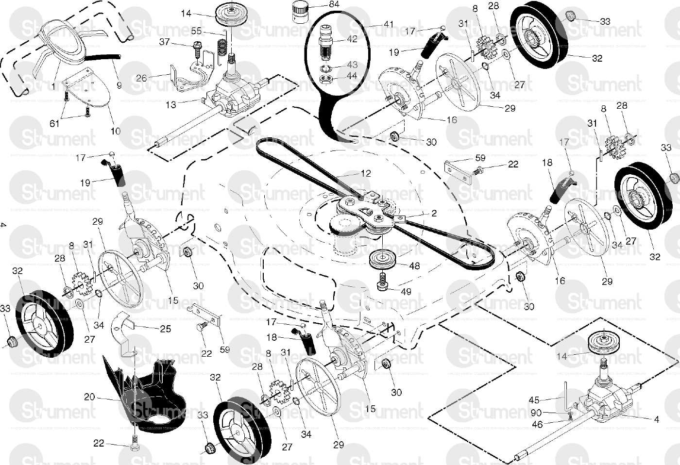 husqvarna lc221fh parts diagram