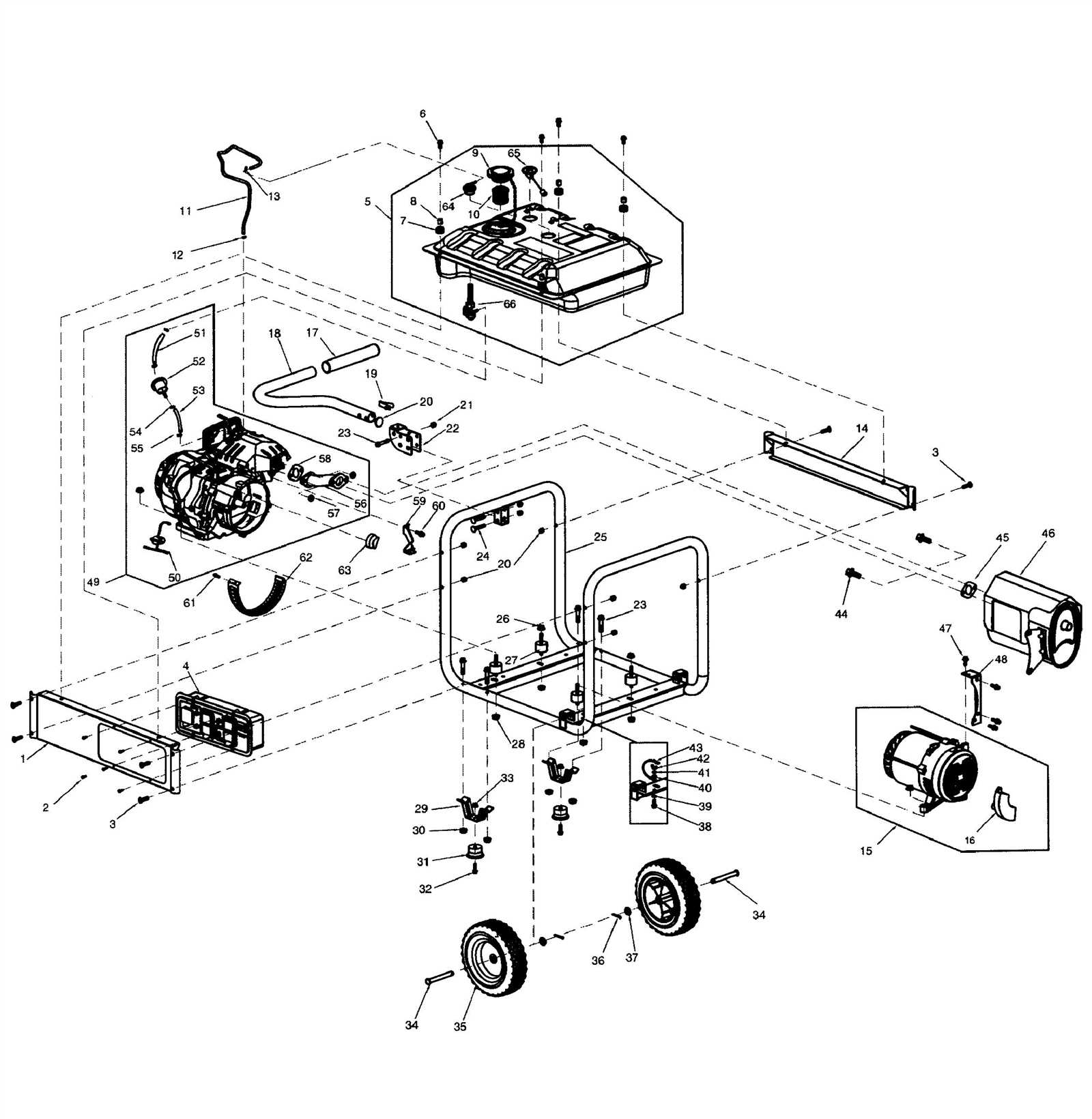 onan 5000 generator parts diagrams