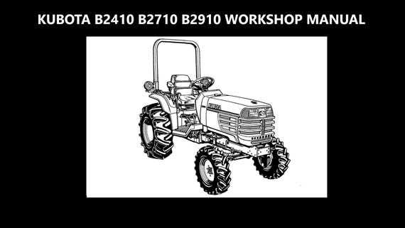 kubota b2710 parts diagram