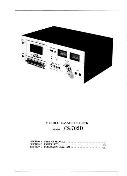 cassette player parts diagram