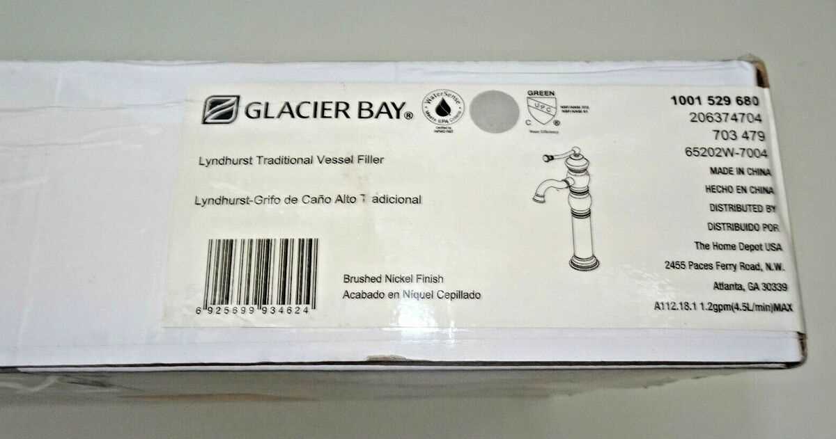 glacier bay bathroom faucet parts diagram