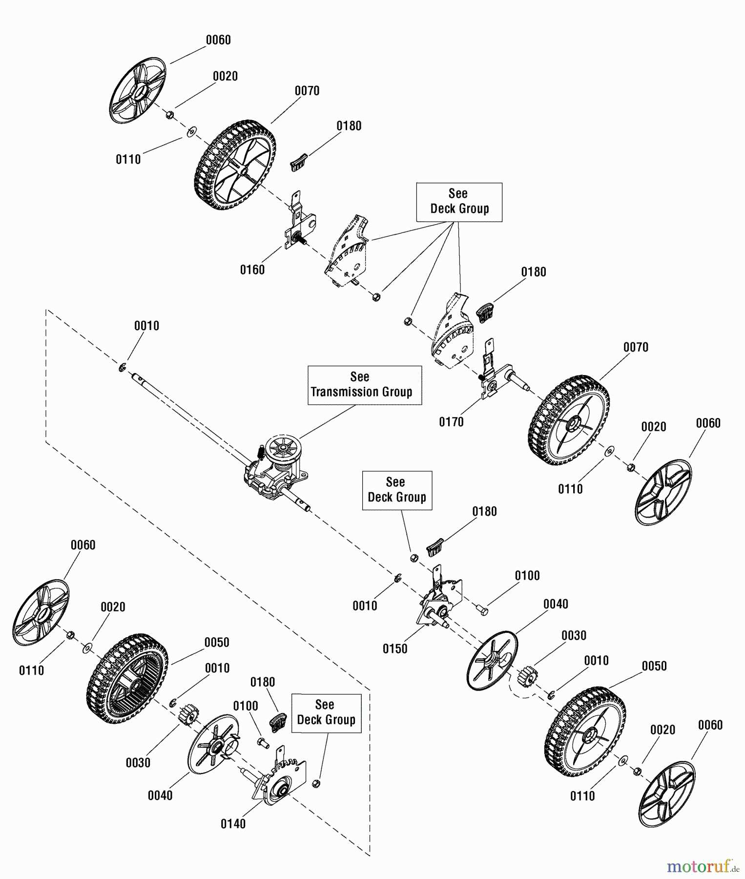 murray push lawn mower parts diagram