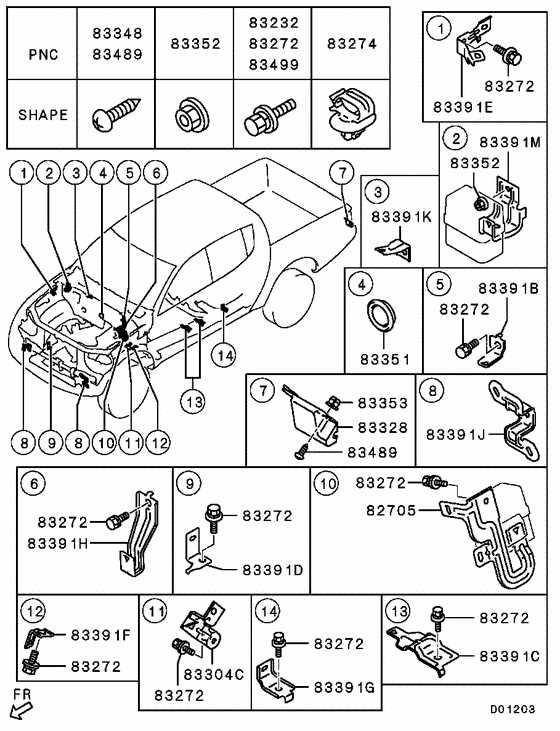 mitsubishi l200 parts diagram